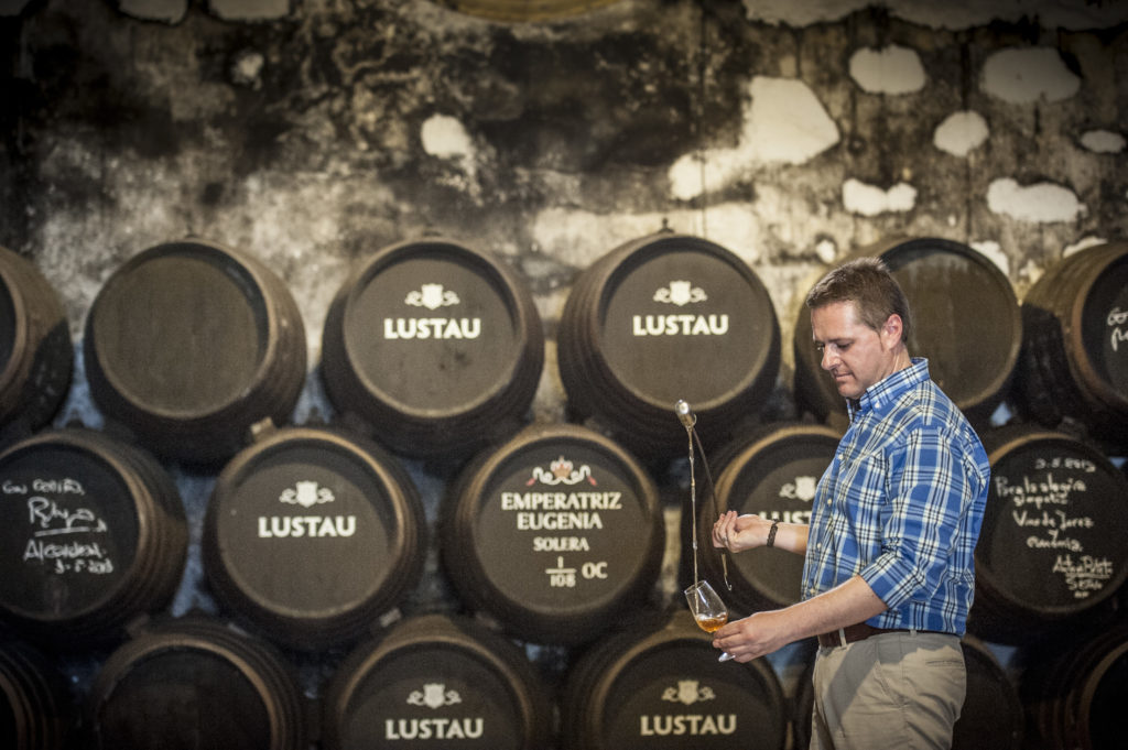 Sergio Martínez, enologo de Lustau